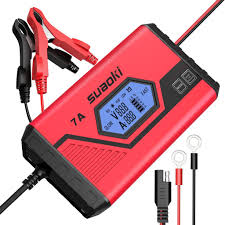 Suaoki Smart Battery Charger Portable Battery Maintainer Waterproof 12v 7a 3 5a Fully Automatic Trickle Battery Charger Car Battery Chargers Car Battery Hacks