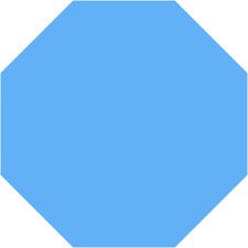 Octagonal black and white art, octagon transparent background png clipart. Tropical Blue Octagon Icon Free Tropical Blue Shape Icons