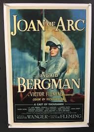 Against all odds, she rises up to lead the french army to victory over its oppressors. Joan Of Arc 1948 Original One Sheet Movie Poster Hollywood Movie Posters
