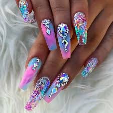 Best Summer Nails 45 Hot Summer Nails Bling Nails Coffin Nails Designs Nail Designs