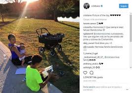 Η ανάρτησή του στο instagram. H Tryferh Fwtografia Toy Kristiano Ronalnto Gia Thn Oikogeneia Toy Fwto