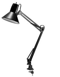 Even more incredible is that it can stand on a table as well as the clamp on a desk. Swing Arm Desk Lamp With Clamp Black Bostitch Office