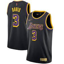 Monday, september 28, 2020 friday, october 30,. Los Angeles Lakers Nike Earned Edition Swingman Jersey Anthony Davis Mens