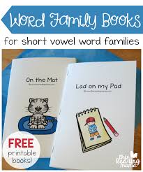 How wonderful to be able to work on reading comprehension along with emerging reading skills all year long. Free Printable Word Family Books For Short Vowels This Reading Mama