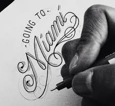 Pin Von Sarah Chirichella Auf Hand Type Line Work Schriftzug Miami Zeichnen