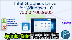 Run intel® driver & support assistant to automatically detect driver or software updates. Intel Graphics Driver For Windows 10 V30 0 100 9805 Free Download