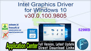 Intel's new integrated graphics core offers another incremental improvement in 3d performance. Intel Graphics Driver For Windows 10 V30 0 100 9805 Free Download