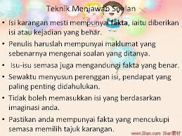 Klaw tak faham buleyh tanya. Karangan 7 Pendapat Teknik Menjawab Soalan Isi Karangan