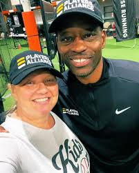 Sherry Cerny, our CEO, is receiving invaluable insights from the amazing  coaches like @loucollierbaseball, @freemanbaseball, @lennywebster, and  @marquisjr9 of The @playersalliance to enhance player development  instruction for us! ⚾️ We love the