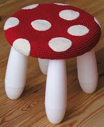 Annahillegonda S Toadstool Cover For Ikea Mammut Childeren S Stool Crochet Projects Crochet Home Crochet For Kids