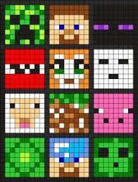 Image Result For Minecraft Creeper Perler Bead Patterns Loisirs Creatifs Minecraft Coloriage Pixel Pixel Art A Imprimer