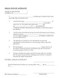 Does not include real estate or an interest in real estate. Free Oklahoma Small Estate Affidavit Form Pdf Formspal