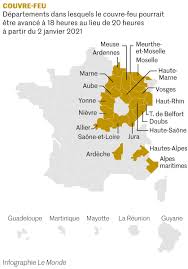 Les derniers chiffres nous amènent à identifier dix départements supplémentaires, a indiqué le chef du gouvernement en. Le Monde On Twitter La Carte Et La Liste Des 20 Departements Ou Le Couvre Feu Pourrait Etre Renforce A Partir Du 2 Janvier Https T Co Ad1kk6hjko Https T Co B0jvv5rdzf