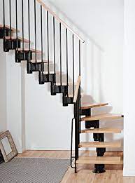 Click to add item 6' wood stair rail kit for round aluminum spindles to the compare list. Kompact Adjustable Staircase Kit Metal Steel And Wood Spiral Staircase Fontanot