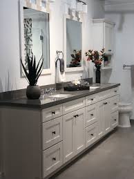 Black Bathroom Cabinets With White Countertops Bathroom Vanity Not The Floors Or Counters Grey Countertops Bathroom Vanity Designs White Vanity Bathroom
