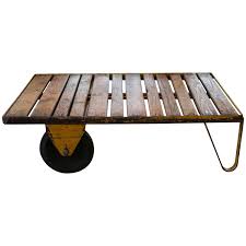 Antique And Vintage Industrial And Work Tables 918 For Sale At 1stdibs Coffee Table Cart Coffee Table Table