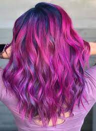 It Is Really Best Way To Mix Up The Purple And Blue Hair Colors Use To Wear This Fantastic Hair Colors Hair Styles Hair Color Highlights Beautiful Hair Color