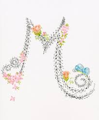 Home Living Wall Hangings Initial Name Decor Kids Wall Art Etsy Imagenes De Letras Letras De Flores Tableros De Arte