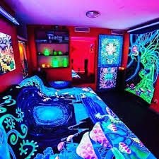 Trippy mountain and planet tapestry hippie tornado waves tapestry retro abstract space landscape tapestry psychedelic galaxy stars tapestry wall hanging for room. Black Light Hippie Psychedelic Bedroom Black Lights Bedroom Hippie Bedroom Decor Hippy Room