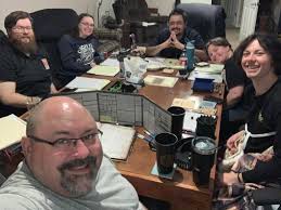 This group had a great 10th session of Masks of Nyarlathotep. People  probably shouldn't be laughing as hard as we were while playing a  horror-themed game. Ainsley was easily awarded the MVP