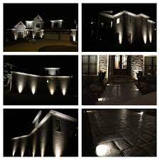 Our New Up Lighting And Pathway Lighting Installed By Custom Landscape Lighting Landscape Lighting Exterior House Lights Landscape Lighting Design