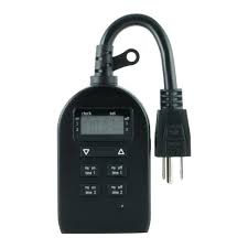 Mytouchsmart Indoor Outdoor Plug In Digital Timer Black Target