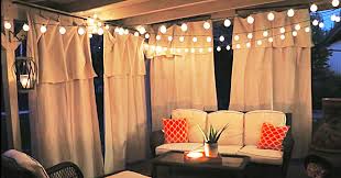 This curtain privacy screen will give indoor feels to your patio. Diy Drop Cloth Patio Curtains