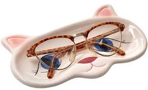 Cat Design Ceramic Glasses Tray Never Lose Sight Of Those Glasses Again Ebay Cat Design Ceramics Cats