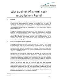(act 164), and islamic family law (federal. Gibt Es Einen Pflichtteil Nach Australischem Recht Schweizer