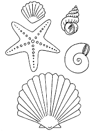 Shells Coloring Pages Coloriage Etoile Coquillage Dessin Coloriage