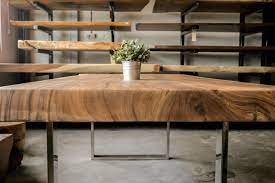 Herman Signature Series Solid Wood Tables Herman Furniture Singapore Solid Wood Slabs Specialist In 2020 Wood Slab Table Wooden Table And Chairs Wood Table Top