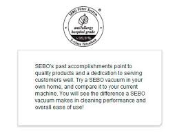 sebo 370 electronic vacuum cleaner sebo san diego