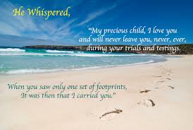One belonging to him, and the other to the lord. Footprints In The Sand Home Facebook