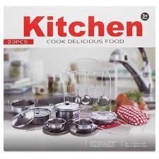 These kitchen accessories will make your child feel like a master chef. Kids Stainless Steel Kitchen Set 23 Pieces Online Toys Australia
