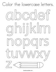 This is a printable 26 page pdf of the entire alphabet for coloring. Color The Lowercase Letters Coloring Page Twisty Noodle