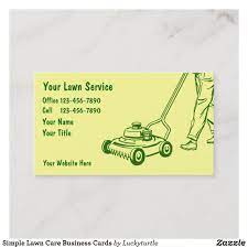 You can choose from the best landscaping business cards examples and lawn care business card templates we have available and use our customization. Simple Lawn Care Business Cards Zazzle Com Lawn Care Business Cards Lawn Care Business Lawn Care