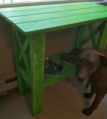Console Table With Dog Bowl Insert Dog Bowl Stand Dog Bowls Dog Food Stands