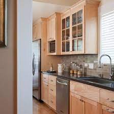 Your maple cabinets stock images are ready. Like The Backsplash With These Natural Maple Cabinets Plus The Quartz Countertop Raven Maple Kitchen Cabinets Galley Kitchen Design Kitchen Design