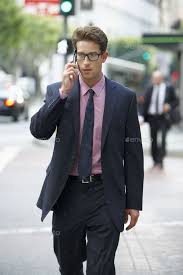 Businessman Outside Office On Mobile Phone Business Man Mobile Phone Phone