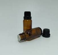 20ml Amber Dropper Bottle– Euro Cap & Insert – Black ...