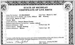 Getting a birth certificates for your child is very important as it defines where that child is suppose to belong. Mitt Romney Mexican Anchor Baby Releases Fake Birth Certificate News Corpse