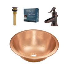 copper undermount bathroom sink