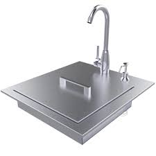 stainless steel build in sink
