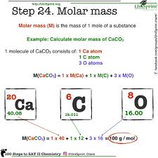 Step 24 Molar Mass 100 Steps To Sat Chemistry From