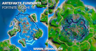 Fortnite week 1 alien artifact locations. Fortnite Plundere Ein Artefakt Bei Stealthy Stronghold Und Coral Castle