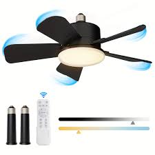 E26 Screw-in Ceiling Fan with Light