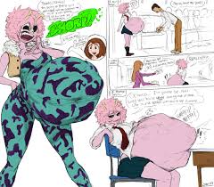 my hero academia, mina ashido, ochako uraraka, ltaf, 2girls - R34 Vault