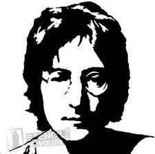 Black And White Stencil John Lennon Stencils On Stencil Revolution Silhouette People Silhouette Art Portrait