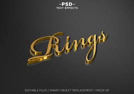 3d Mock Up Ring Style Editable Text Effects In 2020 Text Effects Mockup Fashion Rings