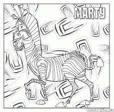 Maybe you would like to learn more about one of these? Coloring Page Marty The Zebra